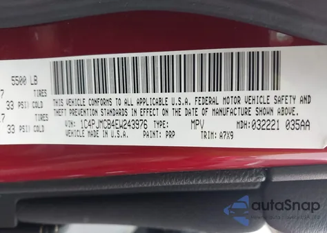 2014 Jeep Cherokee Latitude from USA, damaged, VIN 1C4PJMCB4EW243976